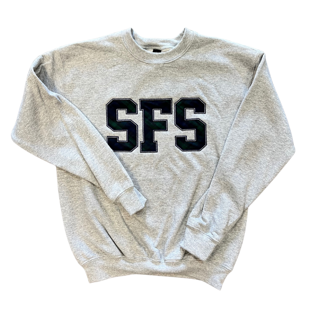 Appliqué Sweatshirt - St. Francis School (Iota, LA) "SFS"