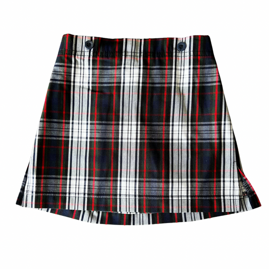 Becky Thatcher Girl's Pull-On Plaid Skort - Plaid #49 (Acadia Parish)