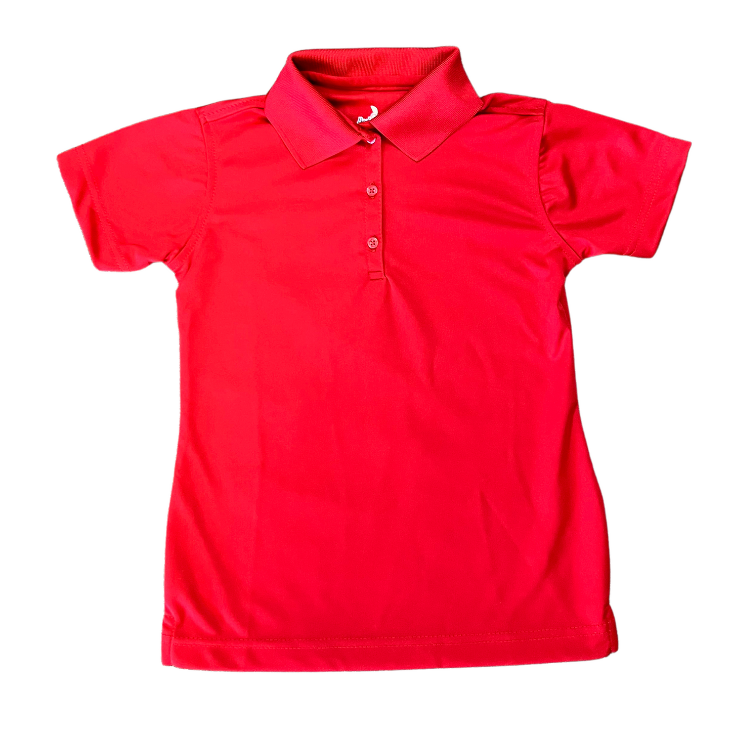 Becky Thatcher Girl's Short Sleeve Dry Fit Polo - Red