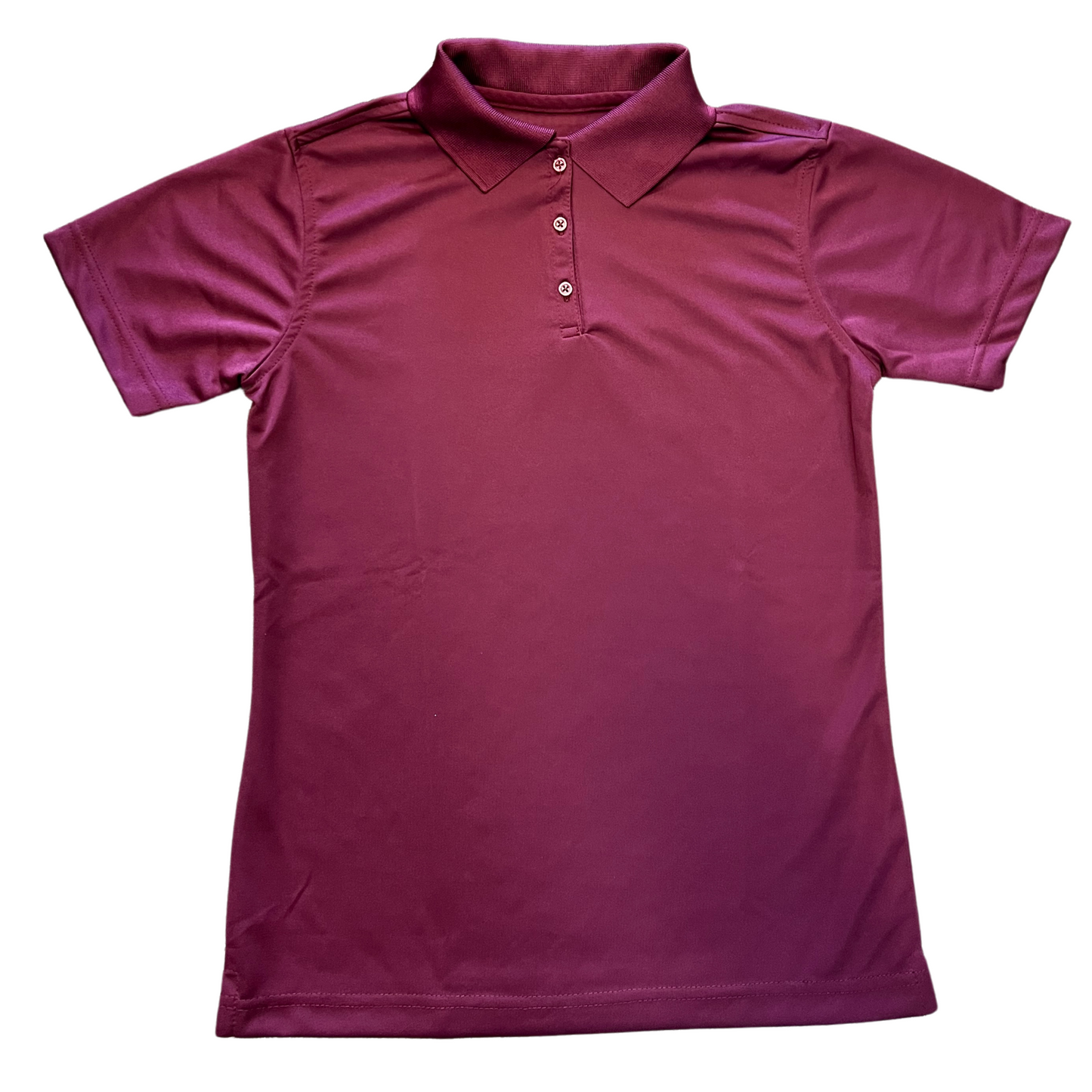 Becky Thatcher Girl's Short Sleeve Dry Fit Polo - Maroon