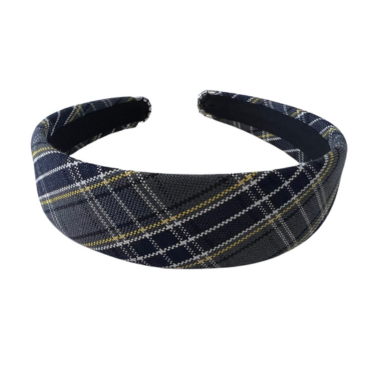 Padded Plaid Headband - Plaid 42 (St. Edmund)