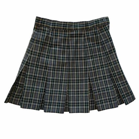 Jeff. Davis Parish (Plaid 44) Girl's Pleated Plaid Skirt with Adjustable Waist - Becky Thatcher Brand
