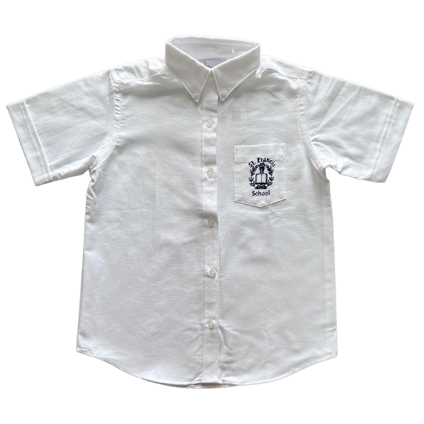 St. Francis Girl's Short Sleeve Button-Down Oxford
