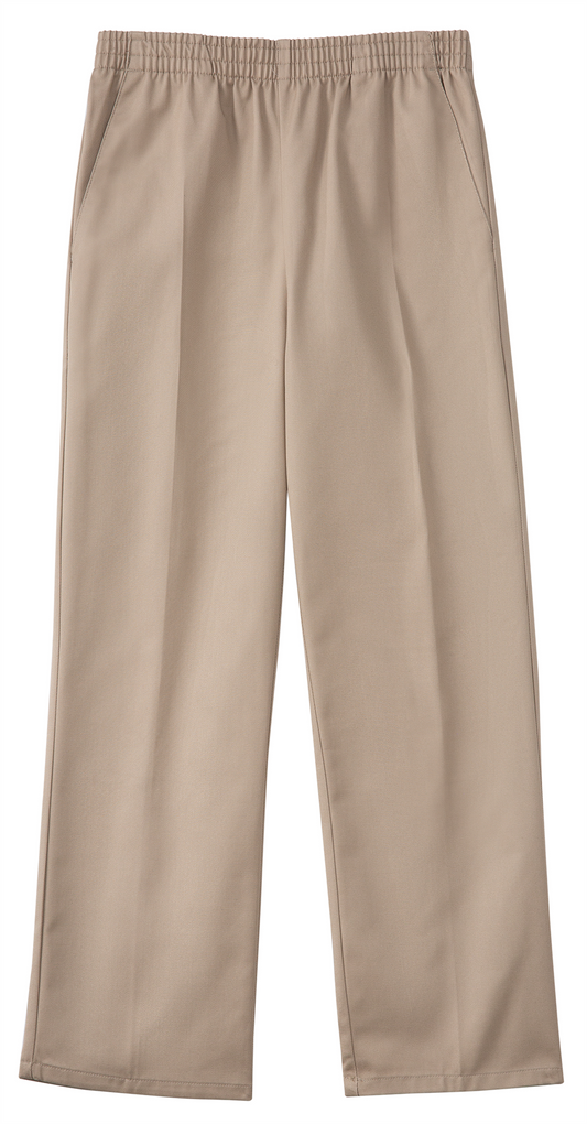 Classroom Unisex Pull-On Pant with Elastic Waist - Khaki