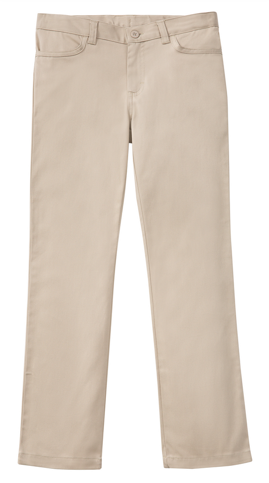 Classroom Girl's Khaki Matchstick Pant with Adjustable Waistband