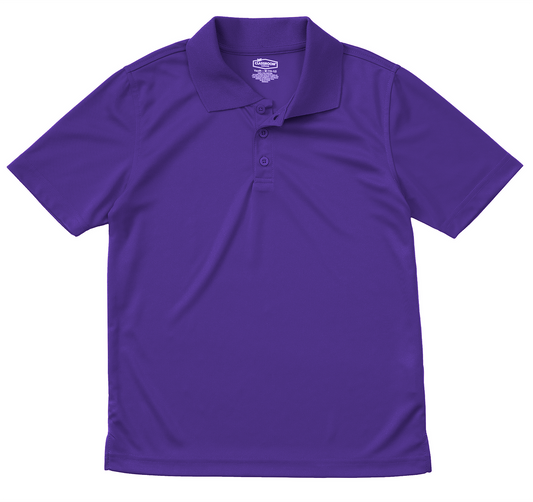 Classroom Unisex Short Sleeve Dry-Fit Polo - Dark Purple