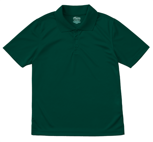 Classroom Brand Unisex Short Sleeve Dry Fit Polo Shirt - Hunter Green