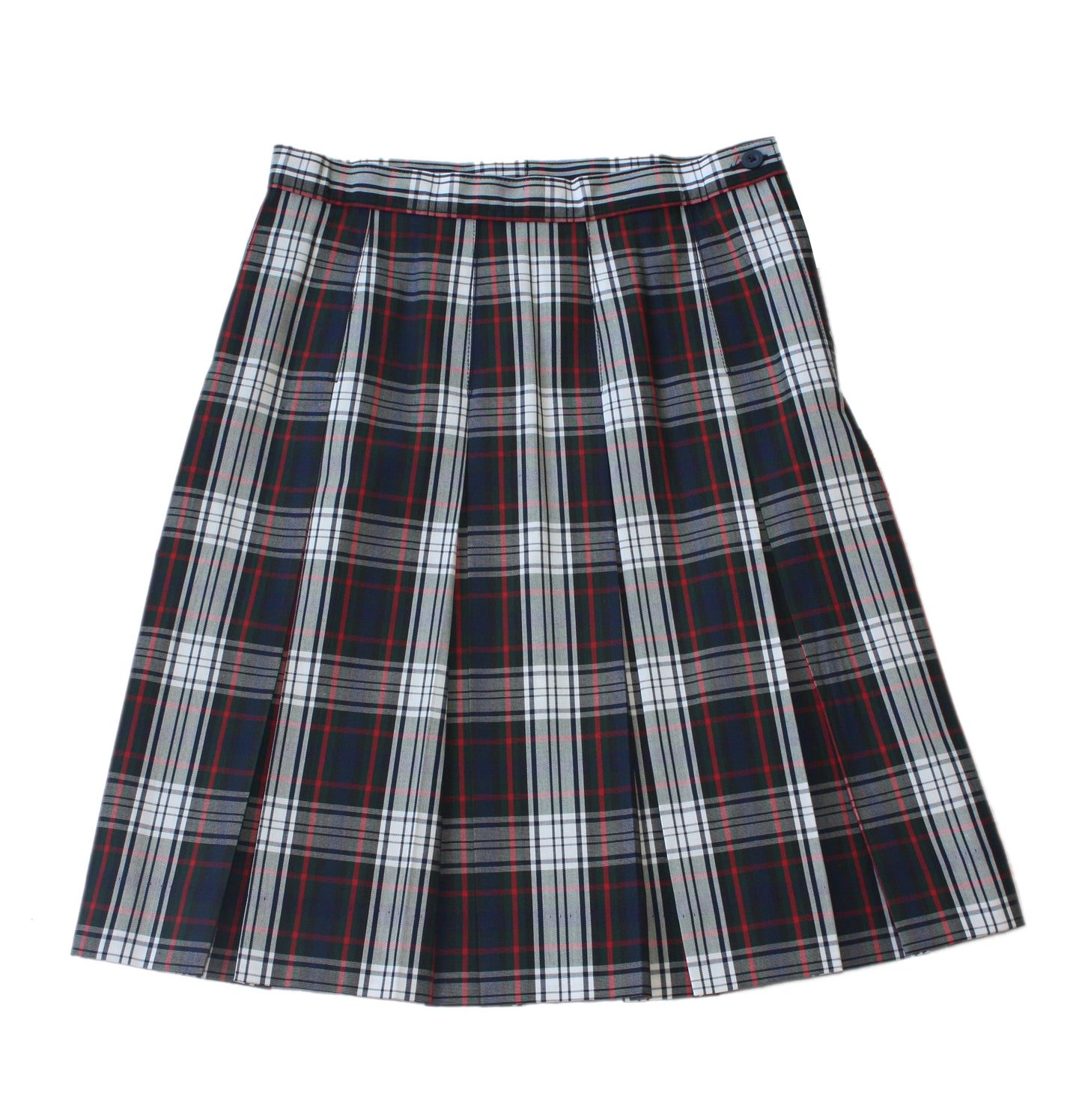 Becky Thatcher Girl's Pleated Plaid Skirt with Adjustable Waist (STANDARD LENGTH) - Plaid #49