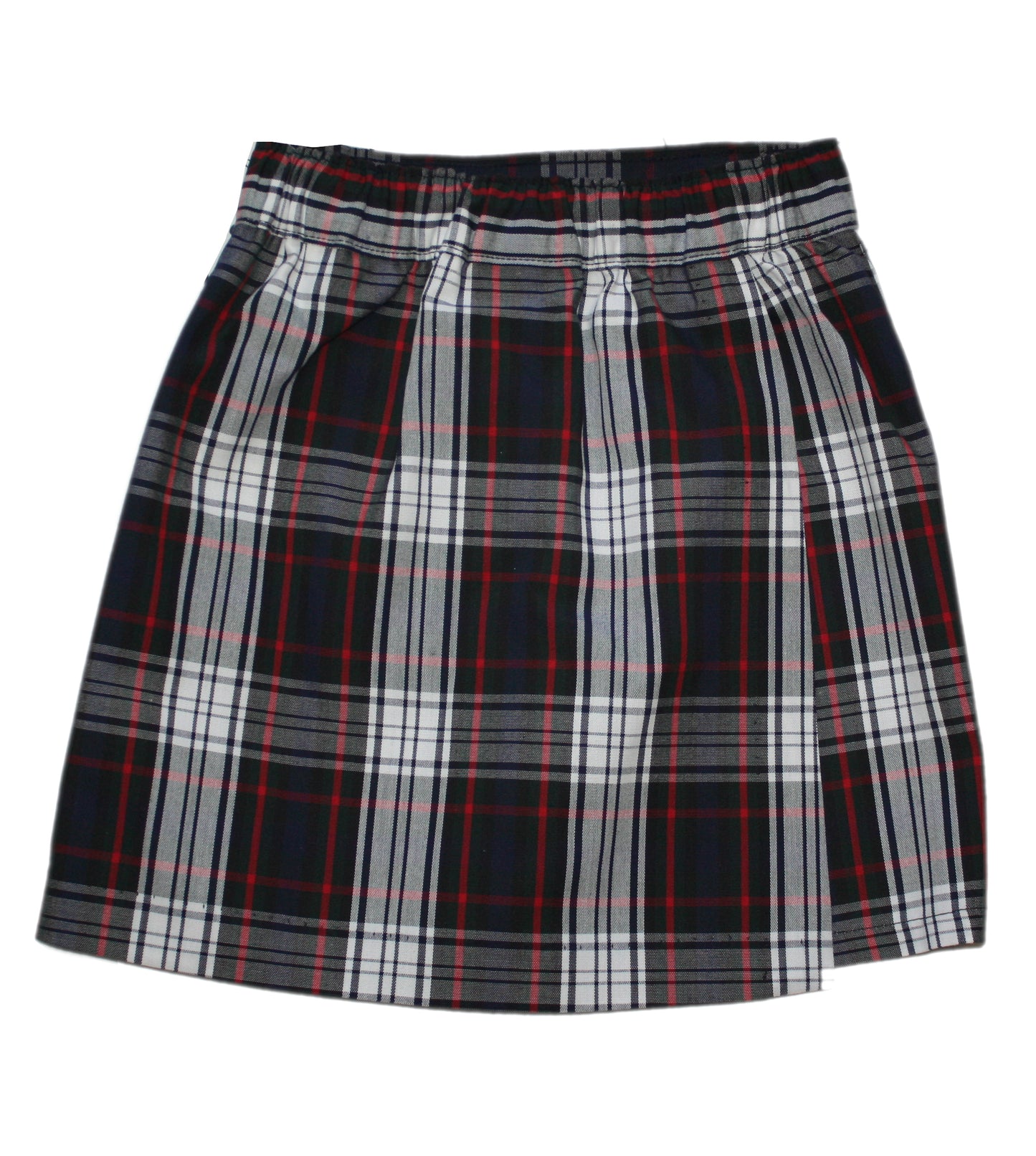Becky Thatcher Girl's Plaid Flap Front Skort with Elastic Back - Plaid #49