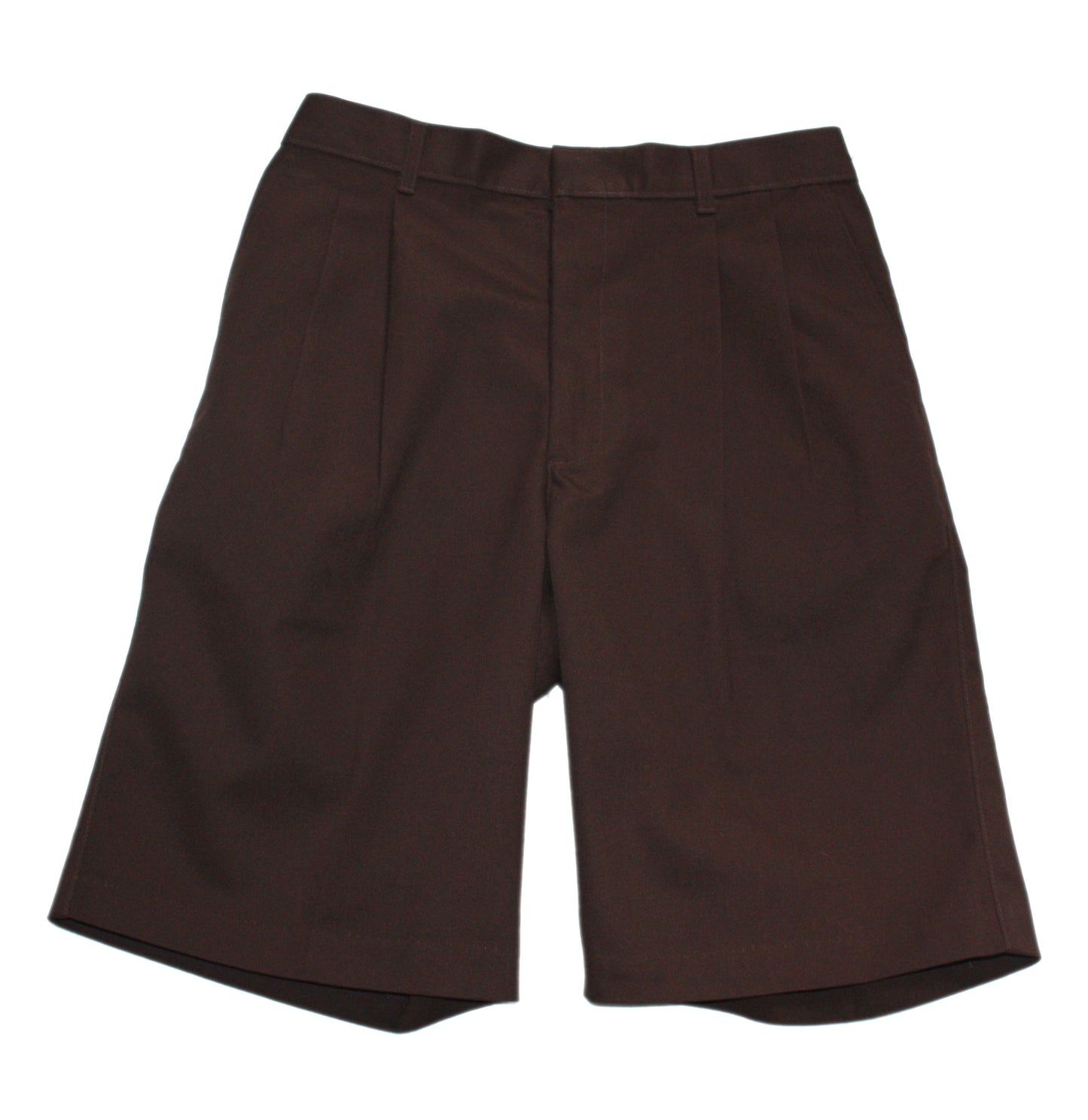 Rifle/Kaynee Boy's Husky Pleated Short with Elastic Back - Brown