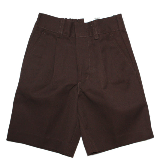 Clearance - Rifle Boy's Brown Pleated Short - Slim Sizes Only