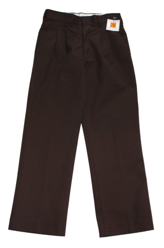 CLEARANCE School Apparel Boy's Regular Pleated Pant - Brown