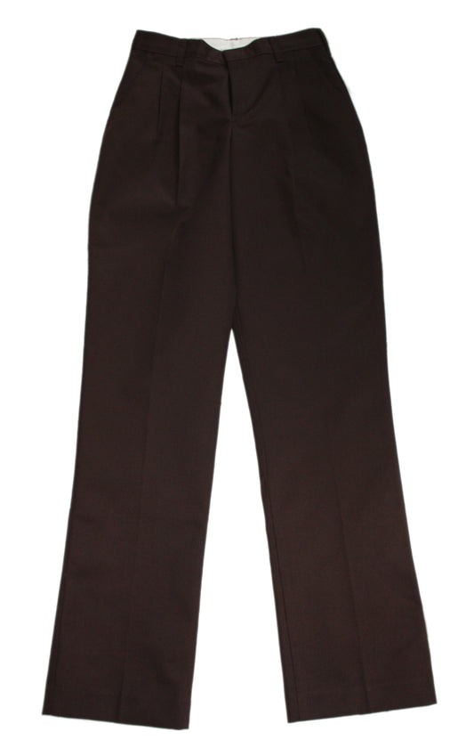Clearance - School Apparel/Rifle Men's Pleated Pant - Brown
