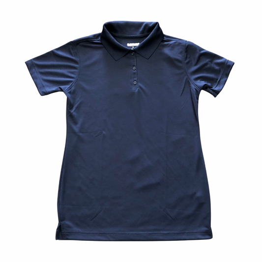 Girl's Short Sleeve Dry Fit Polo - Navy