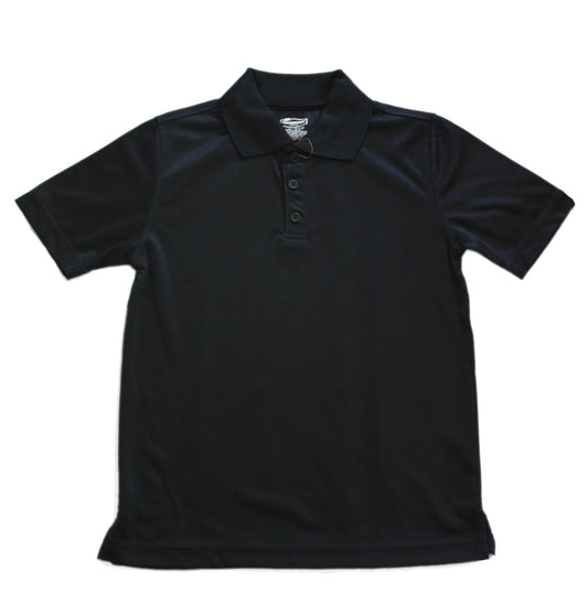 Classroom Unisex Short Sleeve Dry-Fit Polo - Black