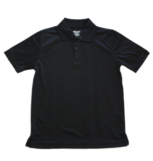 Classroom Brand Unisex Short Sleeve Dry Fit Polo Shirt - Black
