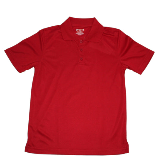 Classroom Brand Unisex Short Sleeve Dry Fit Polo Shirt - Red