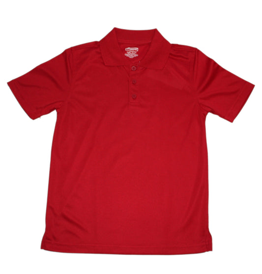 Classroom Unisex Short Sleeve Dry-Fit Polo - Red