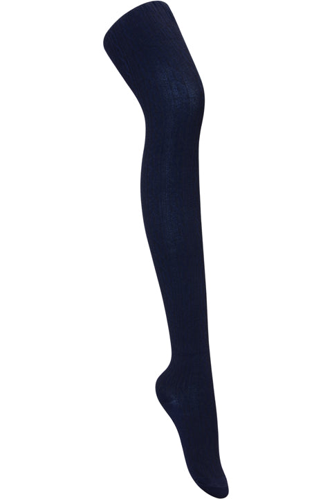 Classroom Opaque Knit Tights - Navy