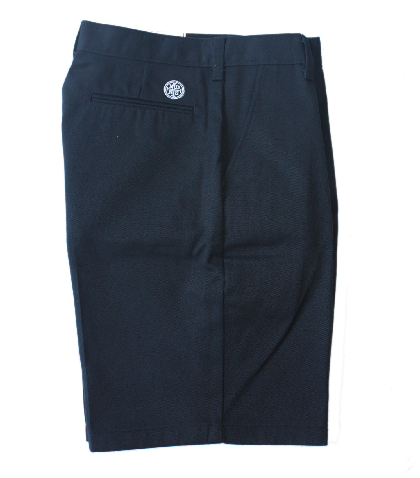Notre Dame High School Men’s Flat Front Short with Patch - Navy