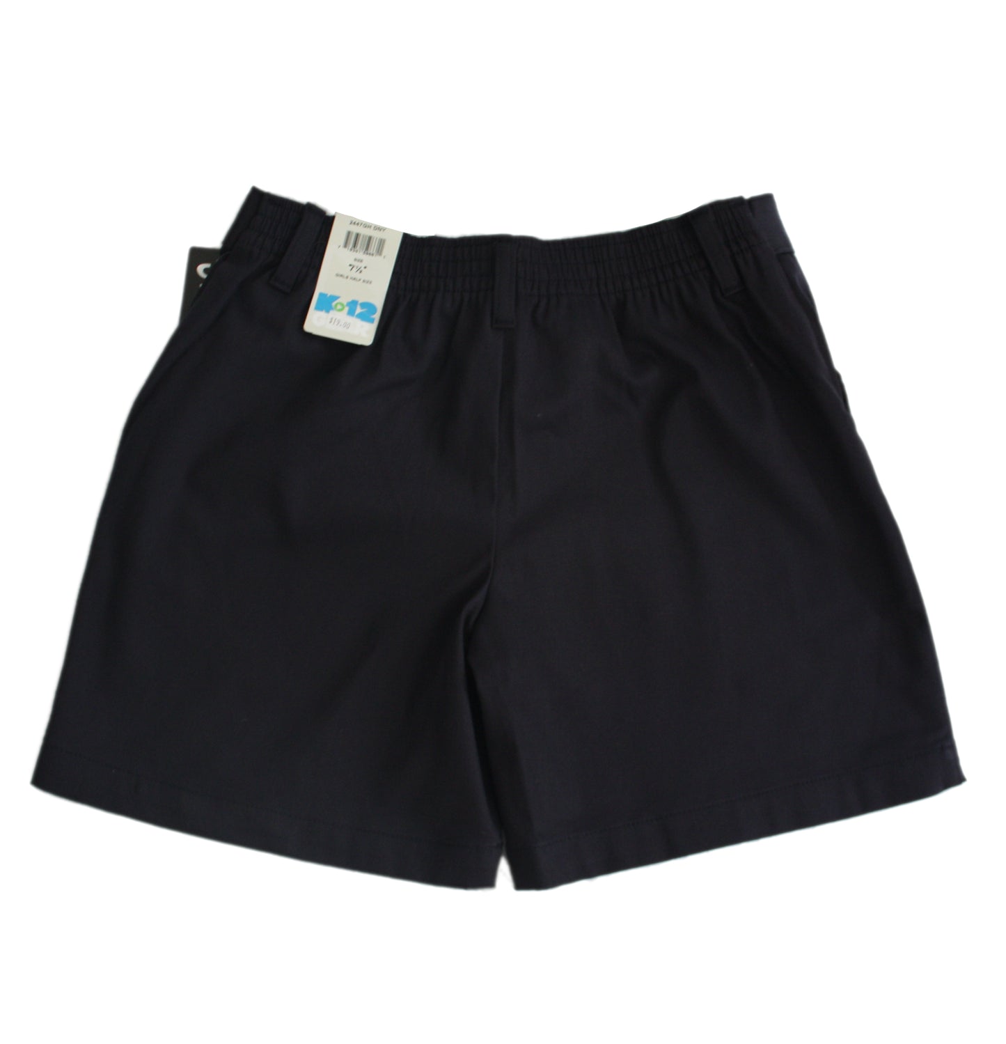 K12 Gear Girl’s Half Size (Teen/Plus) Short with Elastic Back - Navy