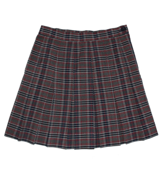 Our Mother of Peace Pre-Hemmed Pleated Plaid Skirt