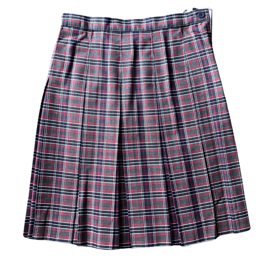 Our Mother of Peace (Plaid 46) Girl's Adjustable Waist Plaid Skirt