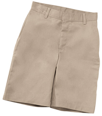 K12 Gear Boy’s Husky Flat Front Short with Adjustable Waist - Khaki