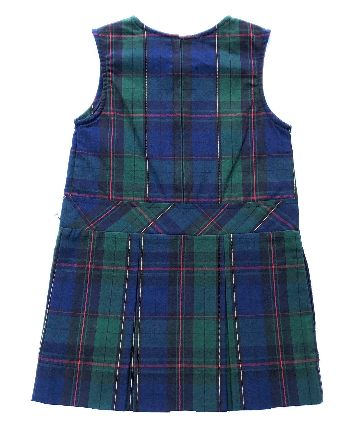 Clearance - Becky Thatcher Round Neck Kick Pleat Jumper - Plaid 81