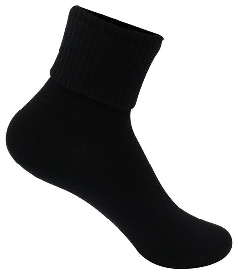 Classroom Girl's Triple Roll Socks - Black 3-Pack