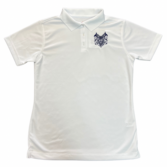 St. Edmund High School Girl's White Short Sleeve Dry Fit Polo