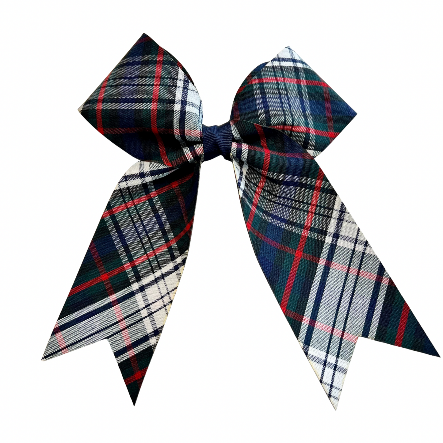 Plaid Bow with Tails - Plaid 49 (Acadia Parish)