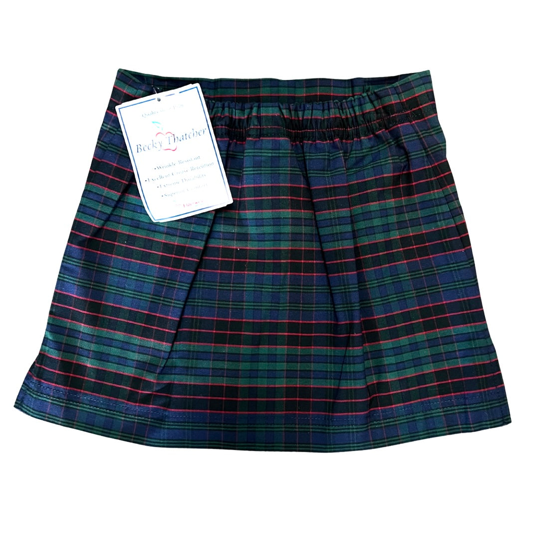 Becky Thatcher Girl's Pull-On Plaid Skort - Plaid #19 (St. Michael)
