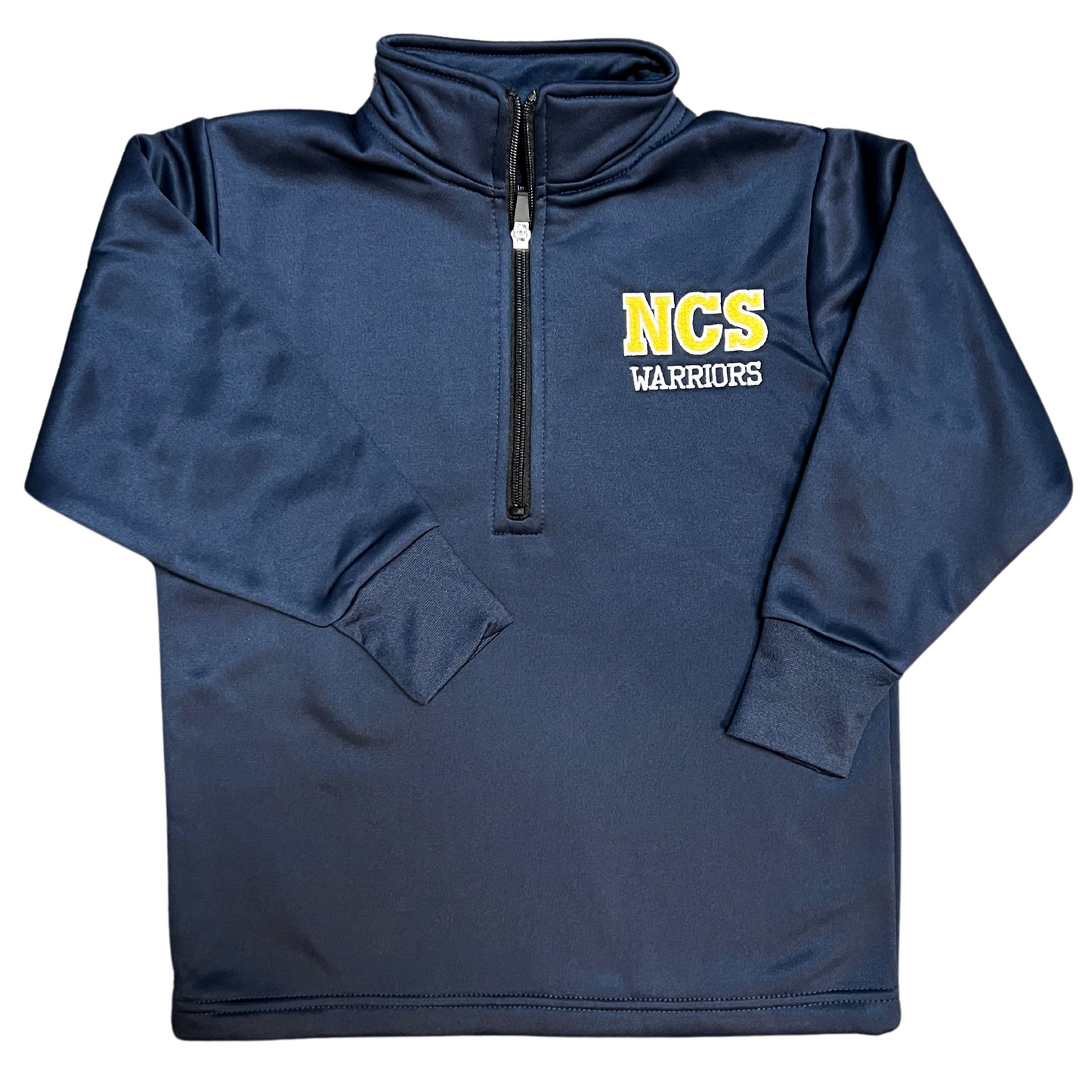 School Apparel Performance Quarter Zip Jacket - Navy with NCS Embroidery