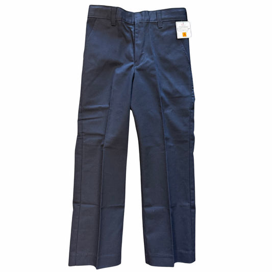 School Apparel (A+) Boy's Navy Flat Front Relaxed Fit Pant - CLEARANCE