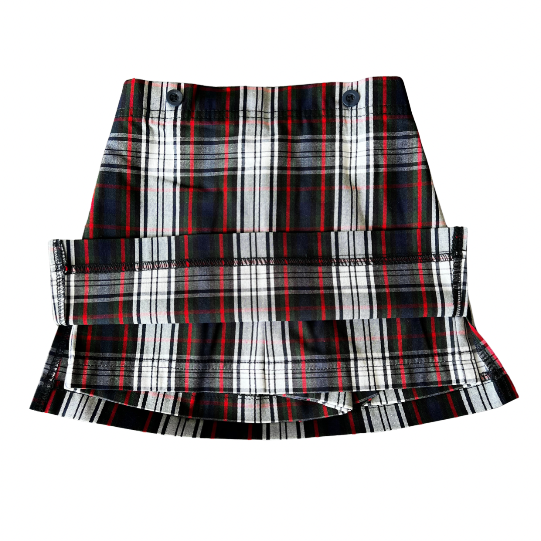 Becky Thatcher Girl's Pull-On Plaid Skort - Plaid #49 (Acadia Parish)