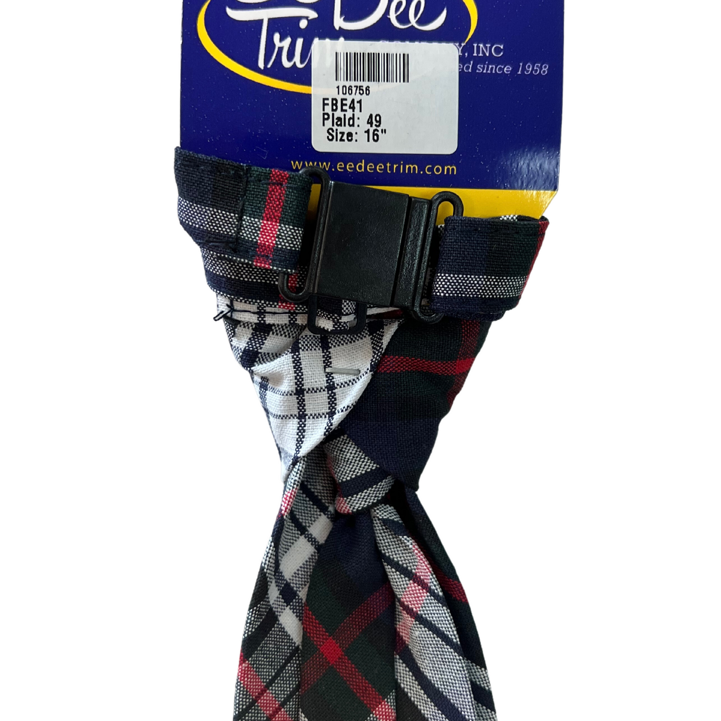 Boy's Adjustable Plaid Tie with Breakaway Closure - Plaid #49