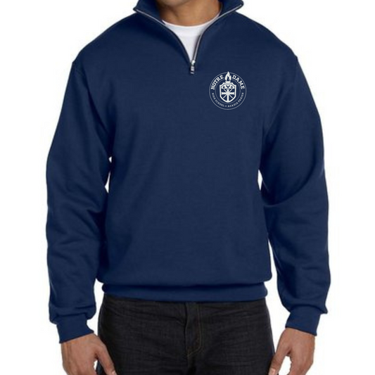 Notre Dame High School Embroidered Quarter-Zip Sweatshirt - PREORDER