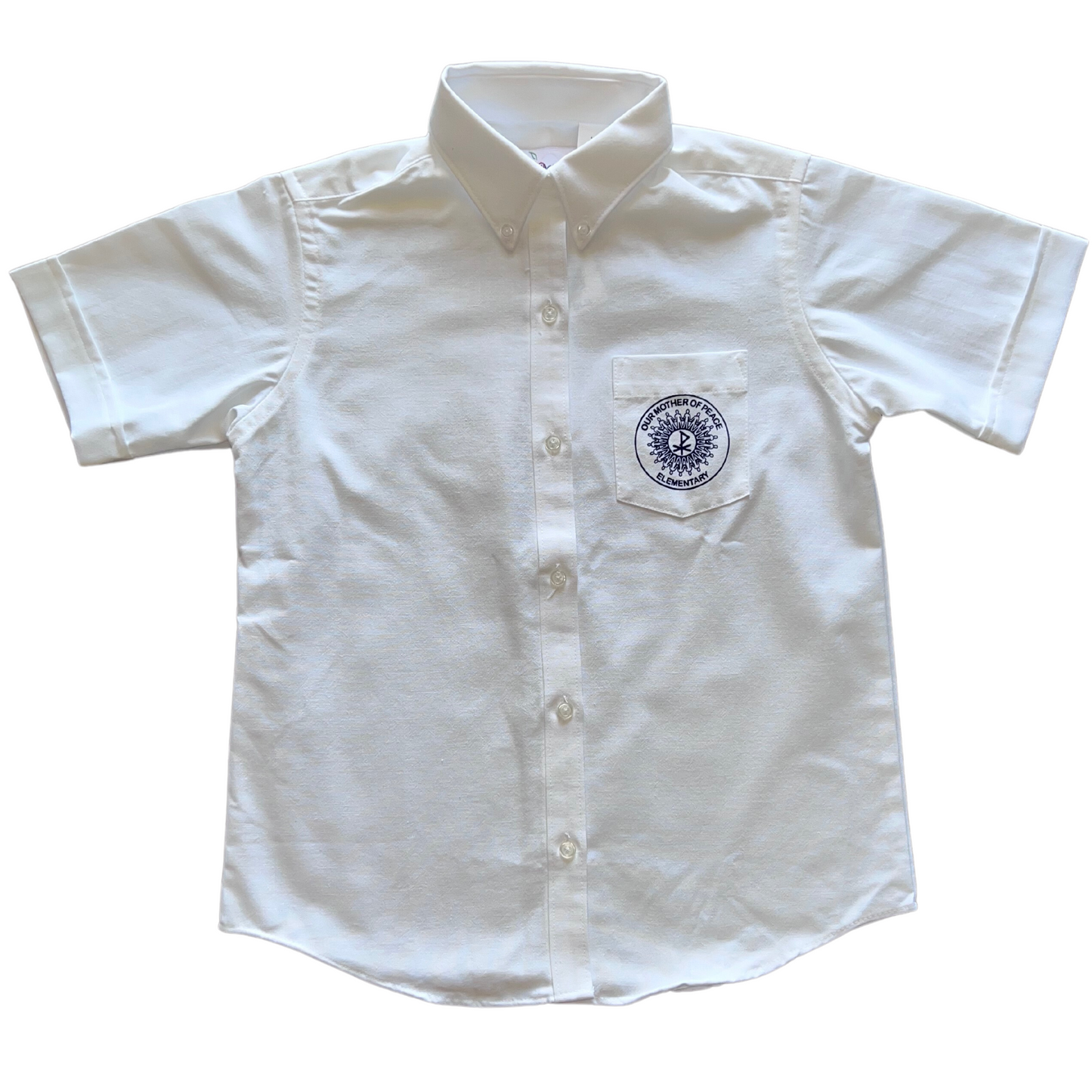 Our Mother of Peace Girl’s Short Sleeve Oxford