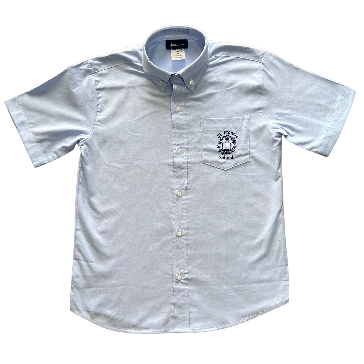 St. Francis Boy's Short Sleeve Button-Down Oxford