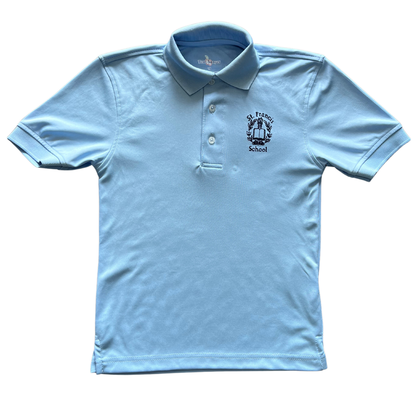 St. Francis Boy's Short Sleeve Dry Fit Polo - Tom Sawyer Brand