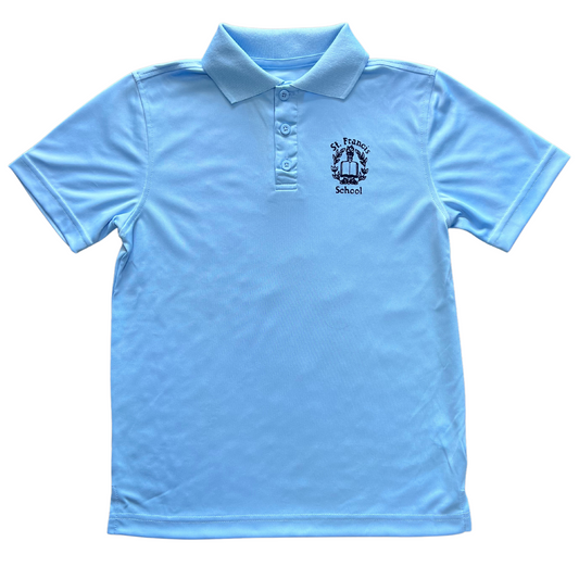 St. Francis Boy's Short Sleeve Dry Fit Polo - Classroom/School Apparel Brand