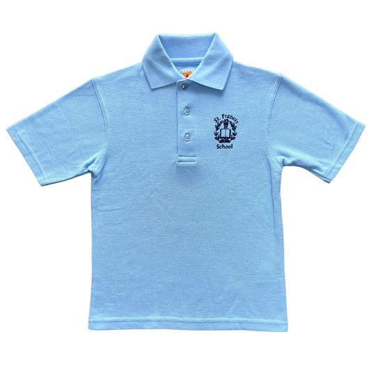 St. Francis Boy's Short Sleeve Pique Knit Polo - School Apparel Brand