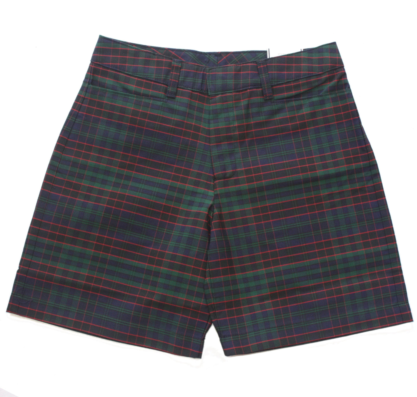 Becky Thatcher Girl's Mid-Rise Flat Front Short - Plaid 19 (St. Michael)