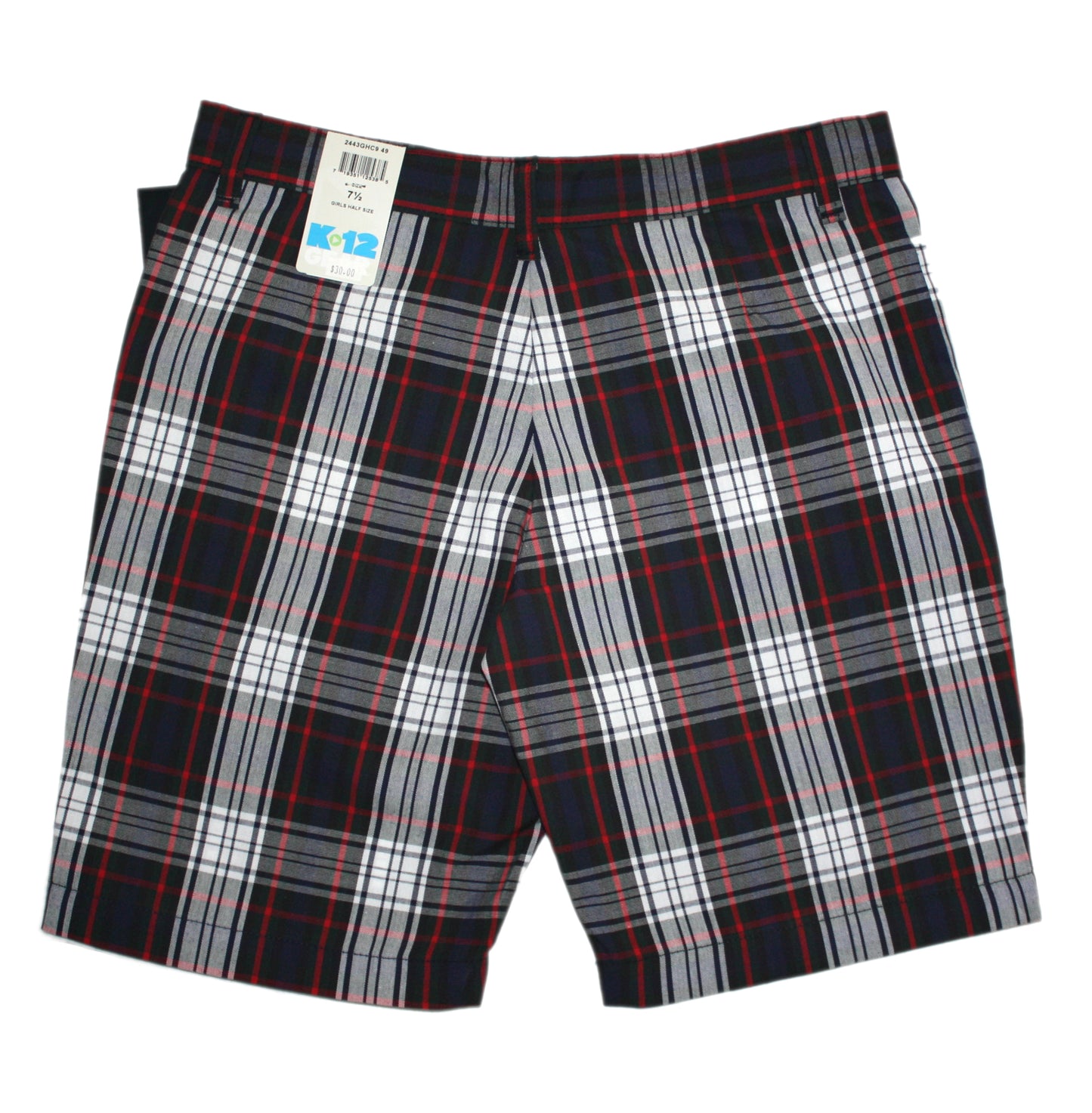 Acadia Parish Public School (Plaid 49) Girl's Flat Front Bermuda Short ...