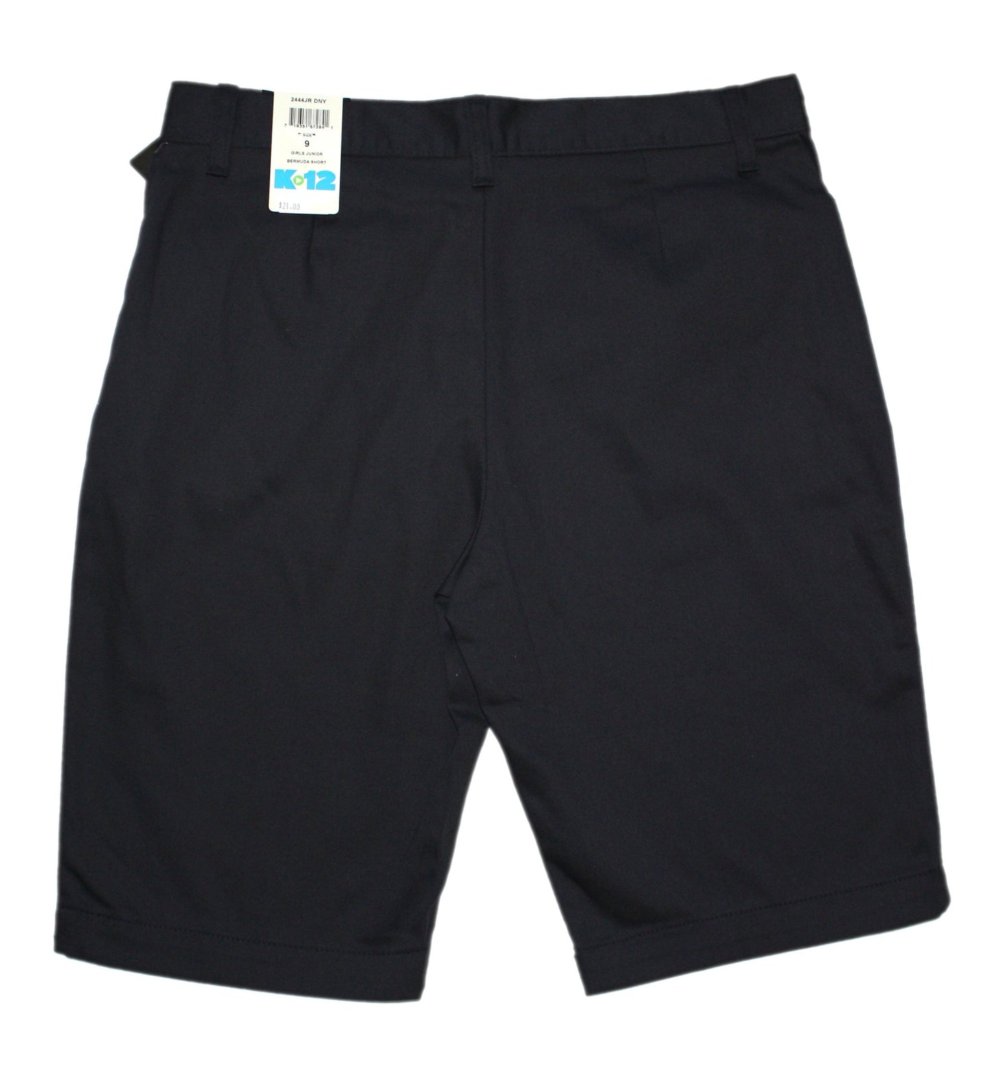 K12 Gear Girl’s Stretch Bermuda Short  - Navy