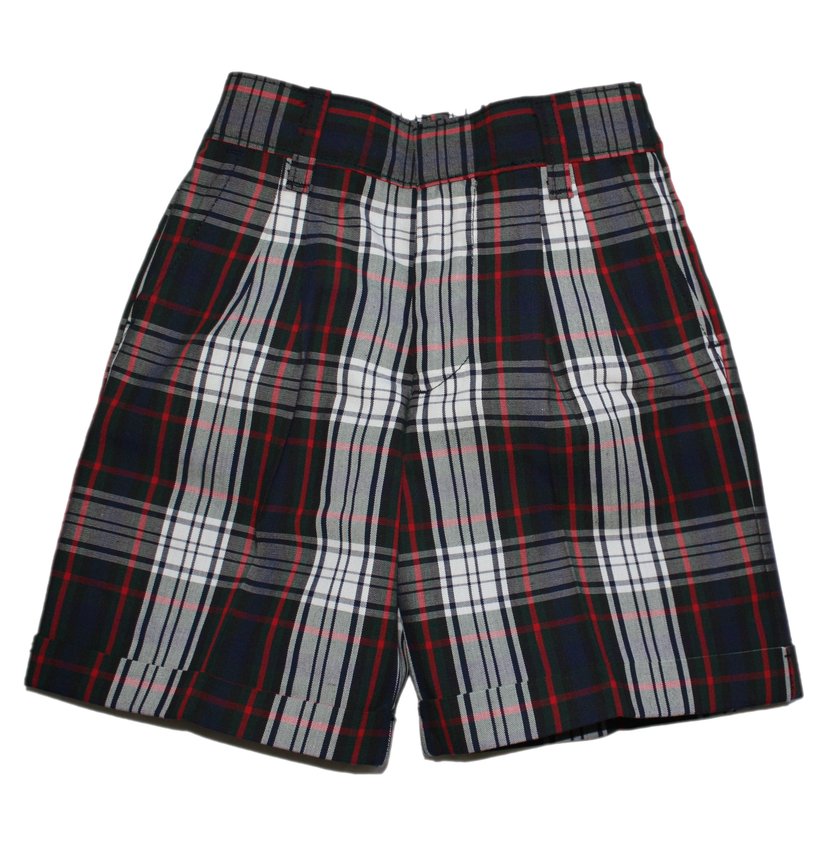 Acadia Parish Public School (Plaid 49) Girl's Mid-Rise Pleated Plaid S ...