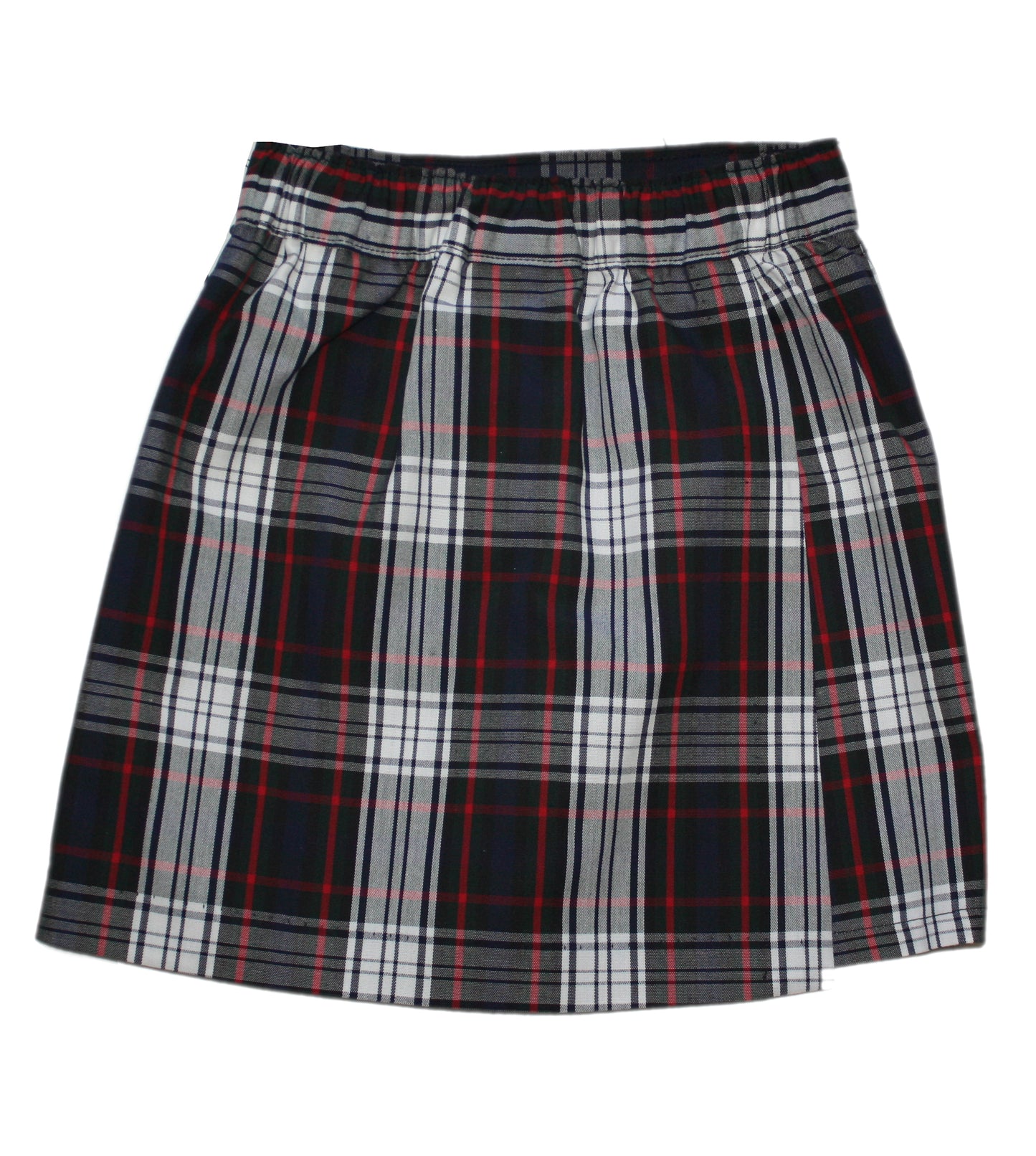 Becky Thatcher Girl's Plaid Flap Front Skort with Elastic Back - Plaid ...
