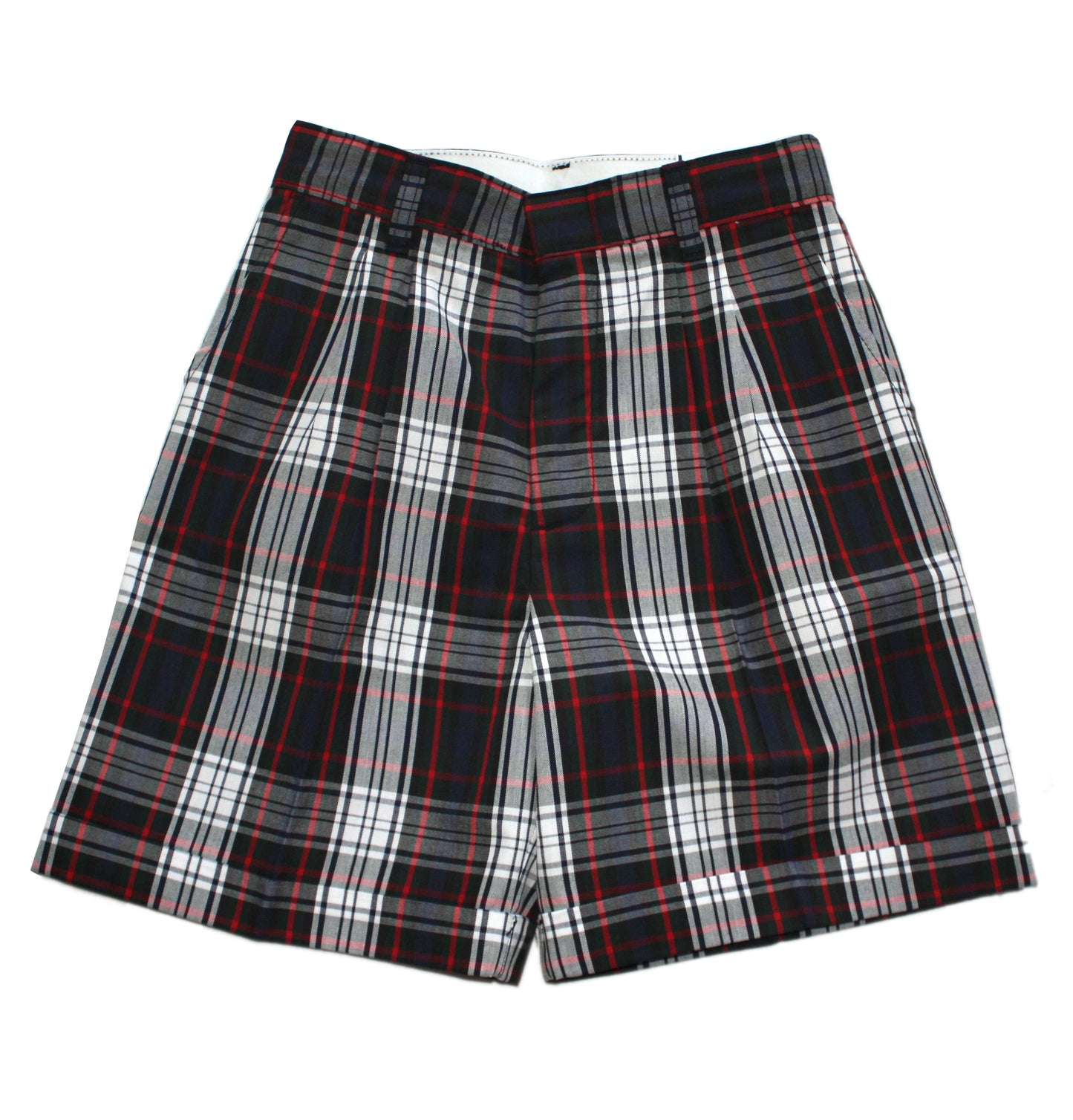 Acadia Parish Public School (Plaid 49) Girl's Mid-Rise Pleated Plaid S ...