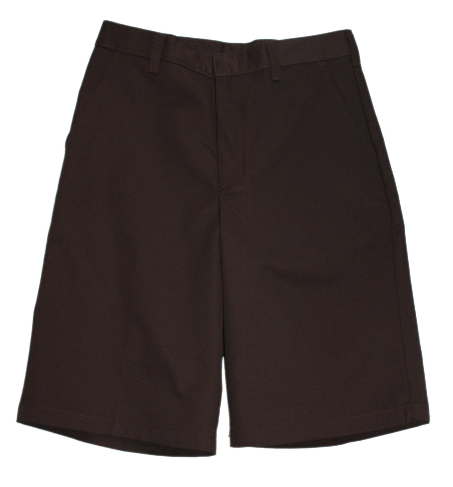 School Apparel Men’s Flat Front Relaxed Short - Brown